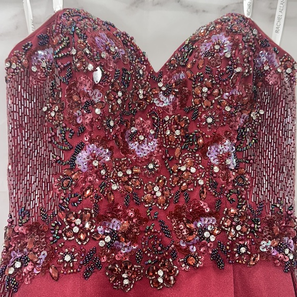 Rachel Allan Couture Liquid Beaded and stones hi end national state local formal - Picture 5 of 11